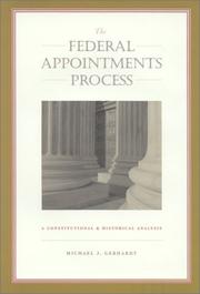 Cover of: The Federal Appointments Process | Michael J. Gerhardt