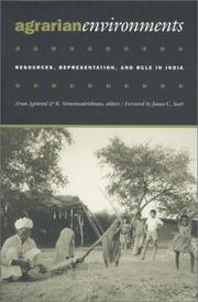 Cover of: Agrarian environments: resources, representations, and rule in India