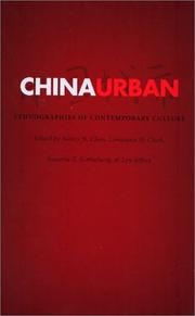 Cover of: China Urban: Ethnographies of Contemporary Culture