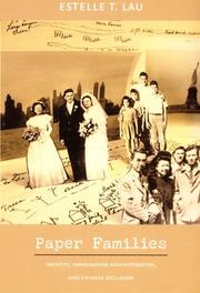 Cover of: Paper Families by Estelle Lau, Estelle Lau
