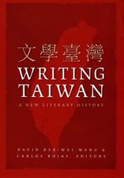 Cover of: Writing Taiwan: A New Literary History (Asia-Pacific)
