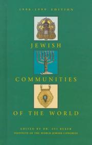 Cover of: Jewish Communities of the World by Avi Beker