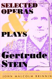 Cover of: Selected operas & plays of Gertrude Stein by Gertrude Stein