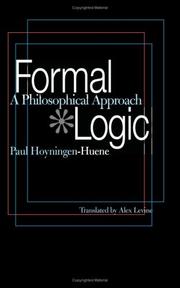 Cover of: Formal Logic: A Philosophical Approach