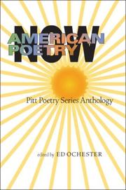 Cover of: American Poetry Now by Ed Ochester