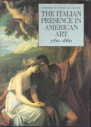 Cover of: The Italian Presence in American Art, 1760-1860 by Irma Jaffe