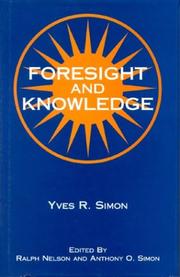 Cover of: Foresight and knowledge