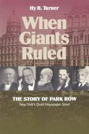 When giants ruled by Hy B. Turner