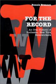 Cover of: For the record by Bonnie Brennen