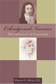 Cover of: Coleridge and Newman by Philip C. Rule