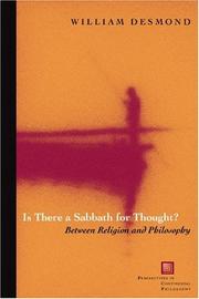 Cover of: Is There a Sabbath for Thought?: Between Religion and Philosophy (Perspectives in Continental Philosophy)