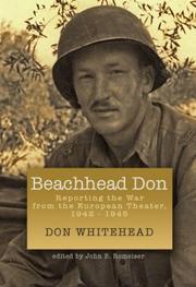 Cover of: Beachhead Don: Reporting The War From the European Theater, 1942-1945