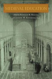 Cover of: Medieval Education (Fordham Series in Medieval Studies)