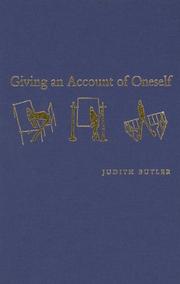 Cover of: Giving an account of oneself