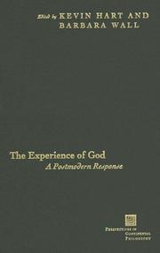 Cover of: The Experience of God: A Postmodern Response (Perspectives in Continental Philosophy)