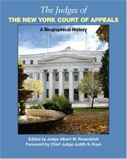 Cover of: The Judges of the New York Court of Appeals | 