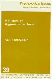 Cover of: A history of aggression in Freud
