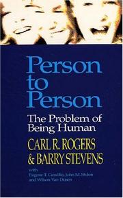 Cover of: Person to Person (Condor Books) by Barry Stevens, Rogers, Carl R., Barry Stevens, Eugene T. Gendlin, John M. Shlien, Wilson Van Dusen