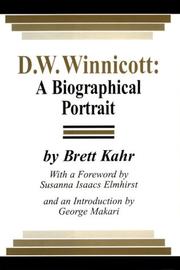 Cover of: D.W. Winnicott by Brett Kahr