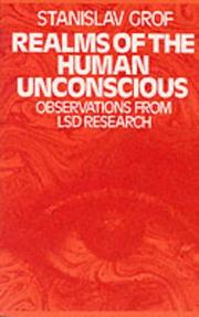 Cover of: Realms of the Human Unconscious by Stanislav Grof