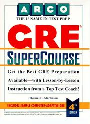 Cover of: GRE SuperCourse