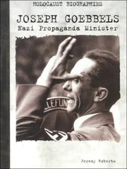 Cover of: Joseph Goebbels