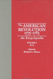 Cover of: The American Revolution, 1775-1783: an encyclopedia