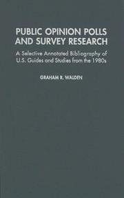 Cover of: Public opinion polls and survey research | Graham R. Walden
