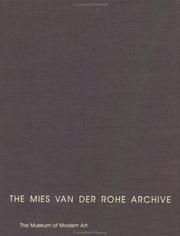 Cover of: The Mies Van Der Rohe Archive by Franz Schulze