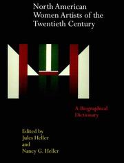 Cover of: North American women artists of the twentieth century: a biographical dictionary