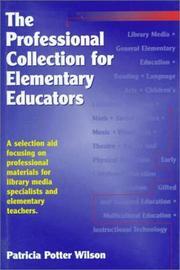 Cover of: The professional collection for elementary educators