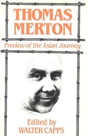 Cover of: Thomas Merton: Preview of the Asian Journey: Preview of the Asian Journey