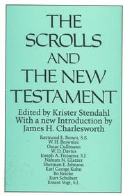 Cover of: The Scrolls and the New Testament by edited by Krister Stendahl with James H. Charlesworth.