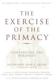 Cover of: The exercise of the primacy: continuing the dialogue