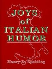 Cover of: Joys of Italian Humor by Henry D. Spalding