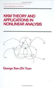 Cover of: KKM theory and applications in nonlinear analysis