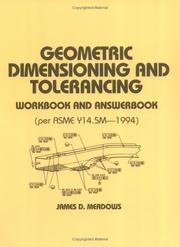 Cover of: Geometric Dimensioning and Tolerancing: Workbook and Answerbook (Mechanical Engineering Series)