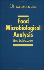Cover of: Food microbiological analysis: new technologies