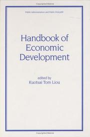 Cover of: Handbook of economic development