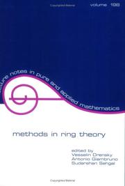 Cover of: Methods in ring theory: proceedings of the Trento conference