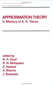 Approximation theory cover