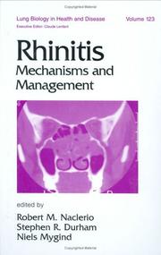 Cover of: Rhinitis by edited by Robert M. Naclerio, Stephen R. Durham, Niels Mygind.