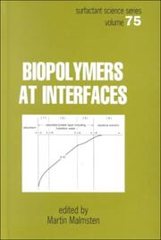 Cover of: Biopolymers at interfaces by 