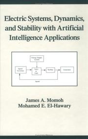 Cover of: Electric systems, dynamics, and stability with artificial intelligence applications