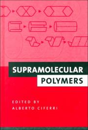 Cover of: Supramolecular Polymers