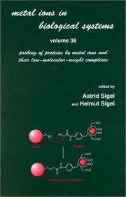 Cover of: Metal Ions in Biological Systems Volume 38 (Metal Ions in Biological Systems) | 