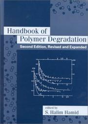 Cover of: Handbook of polymer degradation. by 