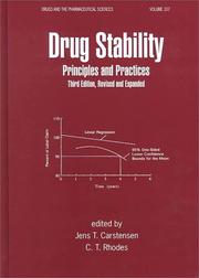 Cover of: Drug Stability: Principles and Practices (Drugs and the Pharmaceutical Sciences)