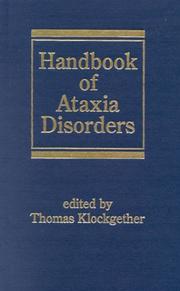 Handbook of Ataxia Disorders (Neurological Disease and Therapy) by Klockgether