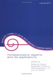 Nonassociative algebra and its applications by Roberto Costa